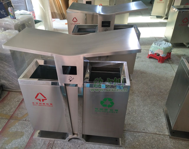 不銹鋼分類環(huán)保垃圾桶欣方圳廠家批量生產圖
