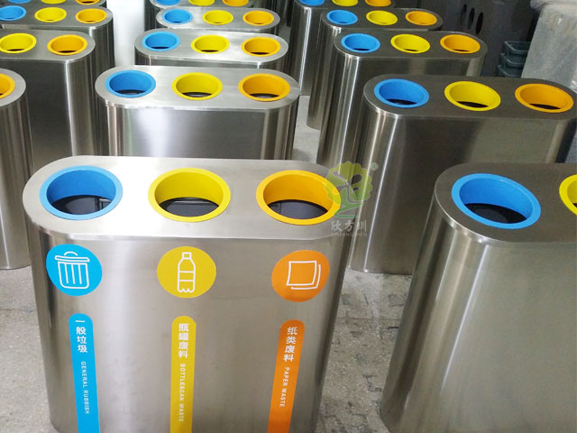 提升公共空間品質(zhì)，深圳金屬垃圾桶助你一臂之力