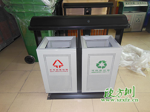 貴陽物業(yè)戶外鋼板沖孔垃圾桶，客戶的二次選擇。