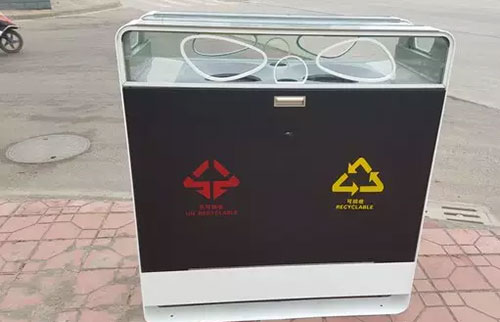 成都高大上果皮箱：有WiFi，靠太陽能工作