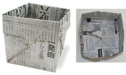 用紙折垃圾桶手工怎么折，學(xué)手工制作折紙垃圾桶
