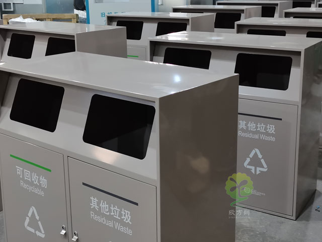提升公共空間品質(zhì)，深圳金屬垃圾桶助你一臂之力